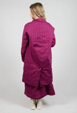 Hannoh Wessel Coats^Marta Coat in Mulberry Stripe