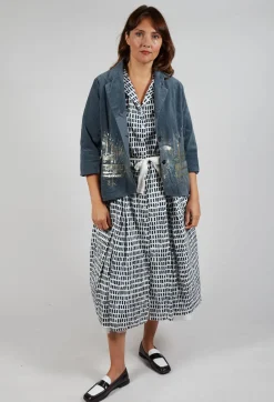 Hannoh Wessel Jackets^Matallic Applique Jacket Vanille in Zinc