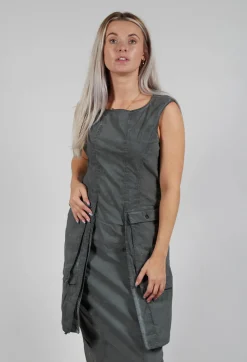 Rundholz Dip Dresses^Maxi Length Dress with Statement Pockets in Pencil Cloud