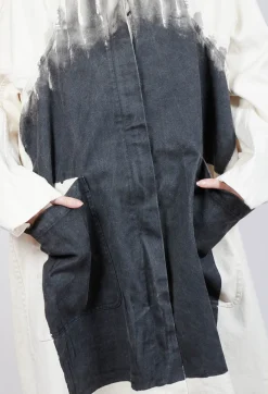 Rundholz Mainline Coats^Maxi Pocket Coat in Black Paint