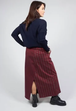 Oblique Creations Co-ords & Suits^Maxi Skirt in Red