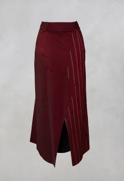 Oblique Creations Co-ords & Suits^Maxi Skirt in Red