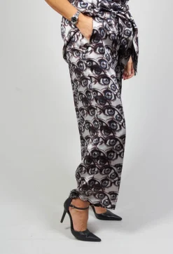 Malloni Co-ords & Suits^Melo Wide Ankle Grazer Trousers in Multicolor