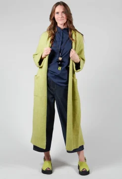 Isabel Benenato Coats^Merino Wool Overcoat in Green