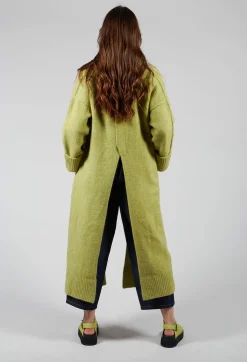 Isabel Benenato Coats^Merino Wool Overcoat in Green