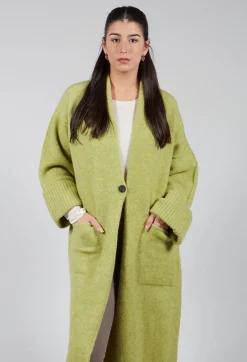 Isabel Benenato Coats^Merino Wool Overcoat in Green