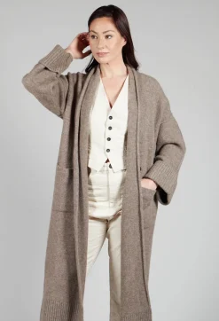Isabel Benenato Coats^Merino Wool Overcoat in Taupe