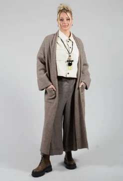 Isabel Benenato Coats^Merino Wool Overcoat in Taupe