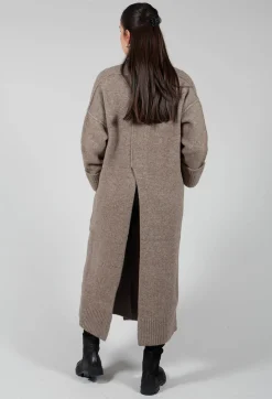 Isabel Benenato Coats^Merino Wool Overcoat in Taupe