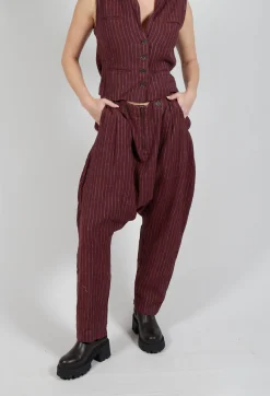 Ewa I Walla Trousers^Merja Trousers in Burgundy