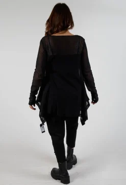 Pluslavie Jackets^Mesh Bat Jacket in Black