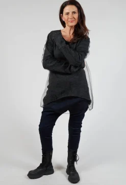 Pluslavie Jumpers^Mesh Knit in Anthra