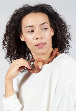Petra Meiren Necklaces^Metallic Choker in Orange