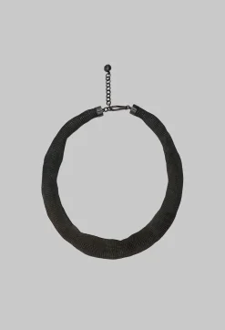 Petra Meiren Necklaces^Metallic Wire Choker in Grey