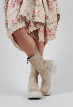 Lofina Boots^Mid Length Boot in London Magnolia