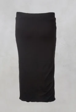 Nuovo Borgo Skirts^Mid Length Skirt with Elasticated Waistband in Black
