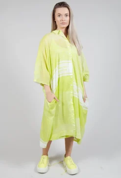 Rundholz Black Label Dresses^Midi Cotton Shirt Dress in Sun Print