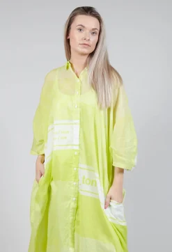 Rundholz Black Label Dresses^Midi Cotton Shirt Dress in Sun Print