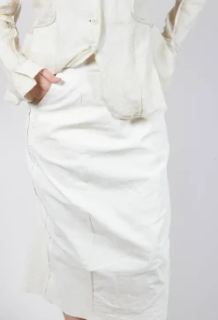 Rundholz Mainline Skirts^Midi Length Skirt in Starwhite Brush