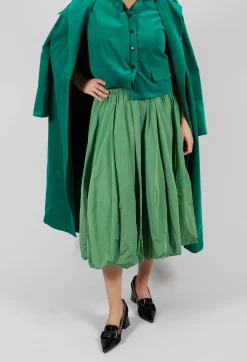 Les Filles d'Ailleurs Skirts^Midi Skirt in Apple Green