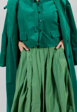Les Filles d'Ailleurs Skirts^Midi Skirt in Apple Green