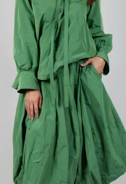 Les Filles d'Ailleurs Skirts^Midi Skirt in Apple Green