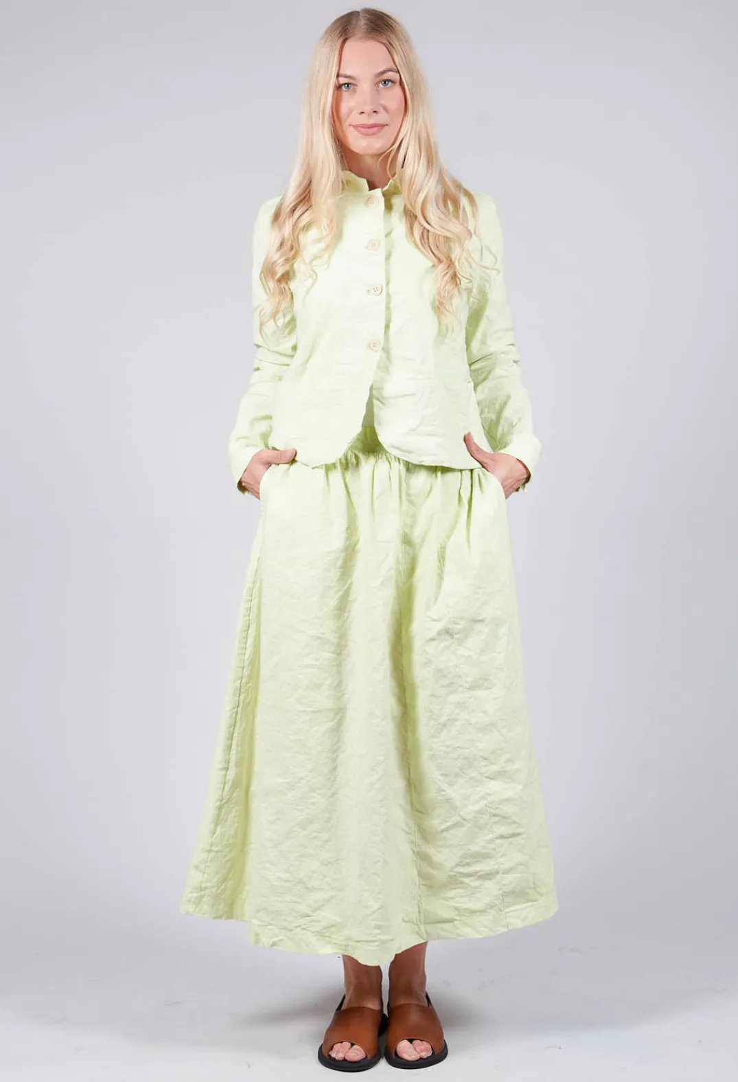 Aequamente Skirts^Midi Skirt in Melone