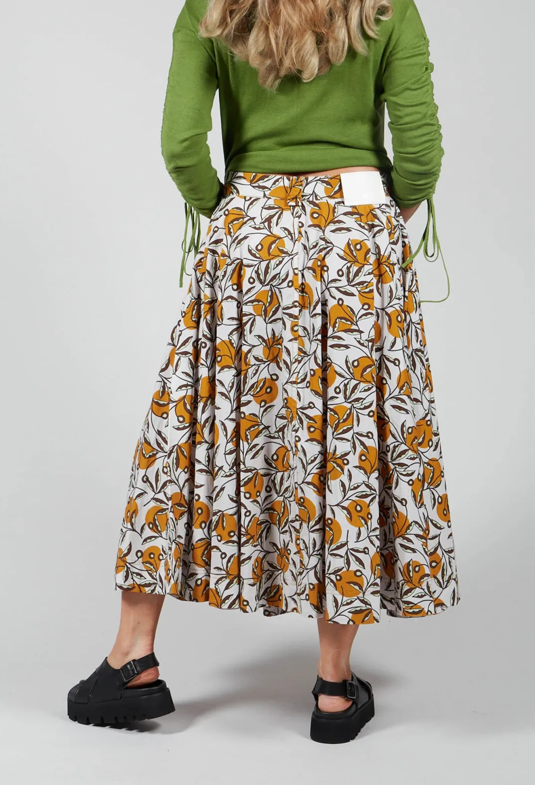 Maliparmi Skirts^Midi Skirt in Naturale/Orca