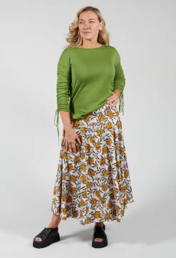 Maliparmi Skirts^Midi Skirt in Naturale/Orca
