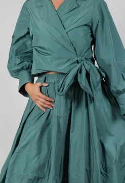 Les Filles d'Ailleurs Skirts^Midi Skirt in Sage Green