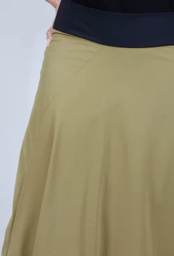 Sarah Pacini Skirts^Midi Skirt with Asymmetric Tulip Hem in Green
