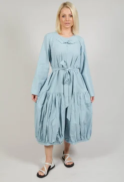 Les Filles d'Ailleurs Dresses^Midi Smock Dress in Blue