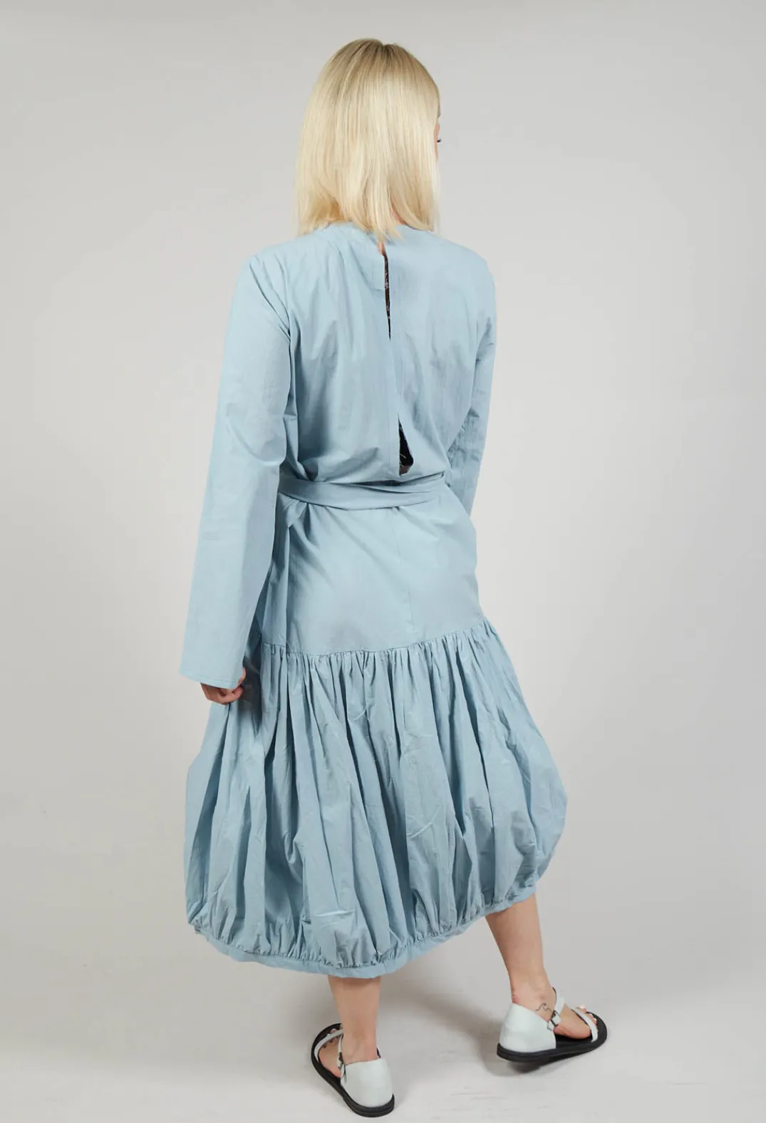Les Filles d'Ailleurs Dresses^Midi Smock Dress in Blue