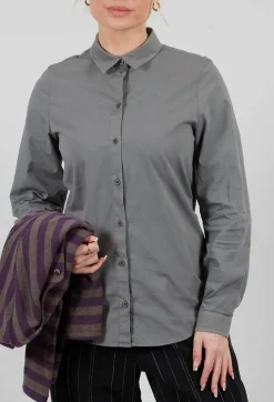Elemente Clemente Tops^Mikumi Blouse in Anthra