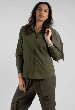Elemente Clemente Tops^Mikumi Blouse in Khaki
