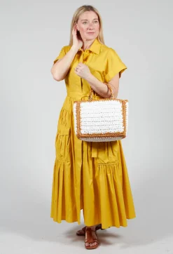 Via Mailbag Bags^Milos Crochet Bag in White