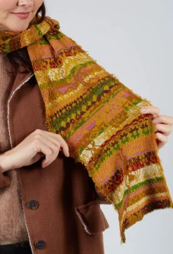 Butapana Scarves^Minature Cotton Scarf in Mustard