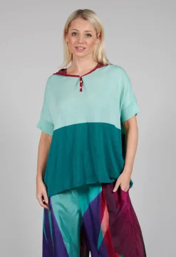 Traces of Me Jumpers^Mini Brook Jumper in Opal Blue and Blue Haze