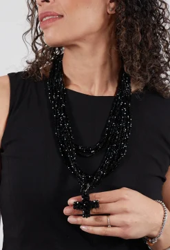 Pluslavie Necklaces^Mini Loop Plus in Black