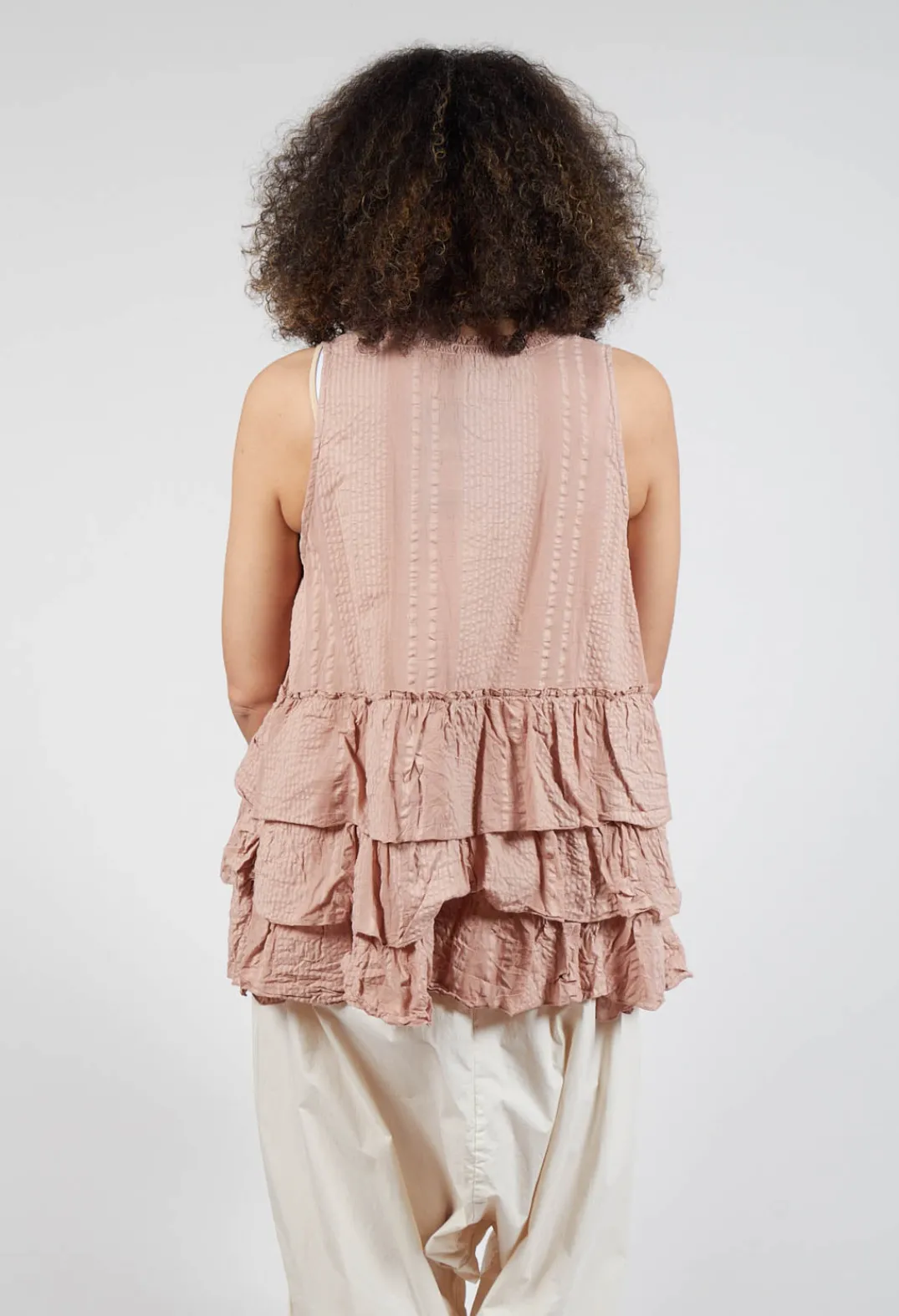 Les Ours Tops^Miracle Top in Embossed Pink