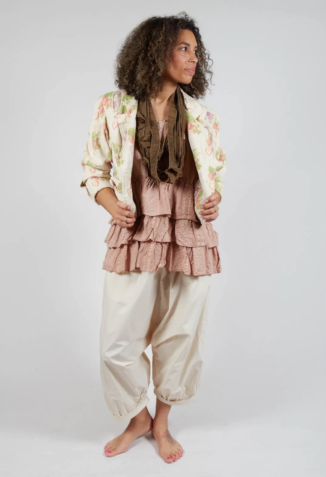 Les Ours Tops^Miracle Top in Embossed Pink