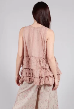 Les Ours Tops^Miracle Top in Embossed Pink