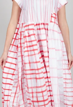 Tadashi with Giovanna Guglielmi Dresses^Mixed Print Picnic Dress in Red