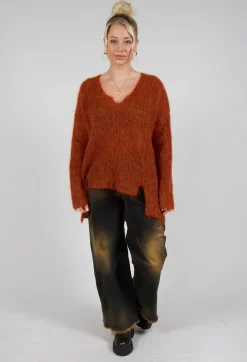 Masnada Jumpers^Mohair Knit Jumper in Tumeric
