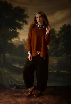Masnada Jumpers^Mohair Knit Jumper in Tumeric