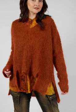 Masnada Jumpers^Mohair Knit Jumper in Tumeric