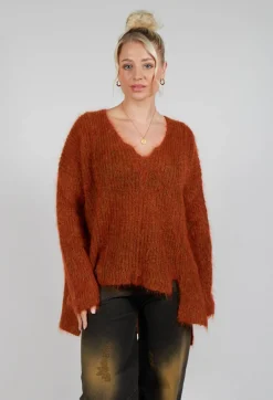Masnada Jumpers^Mohair Knit Jumper in Tumeric