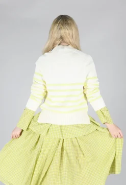 Ecoalf Jumpers^Moliealf Knit in Soft Lime
