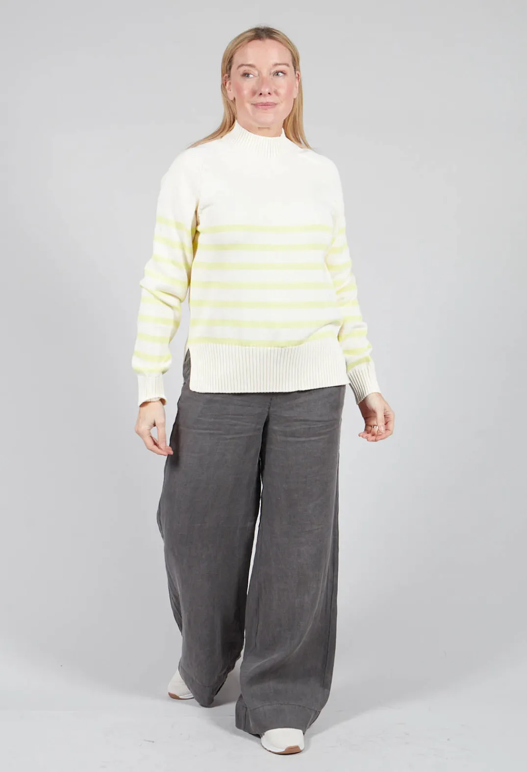 Ecoalf Jumpers^Moliealf Knit in Soft Lime