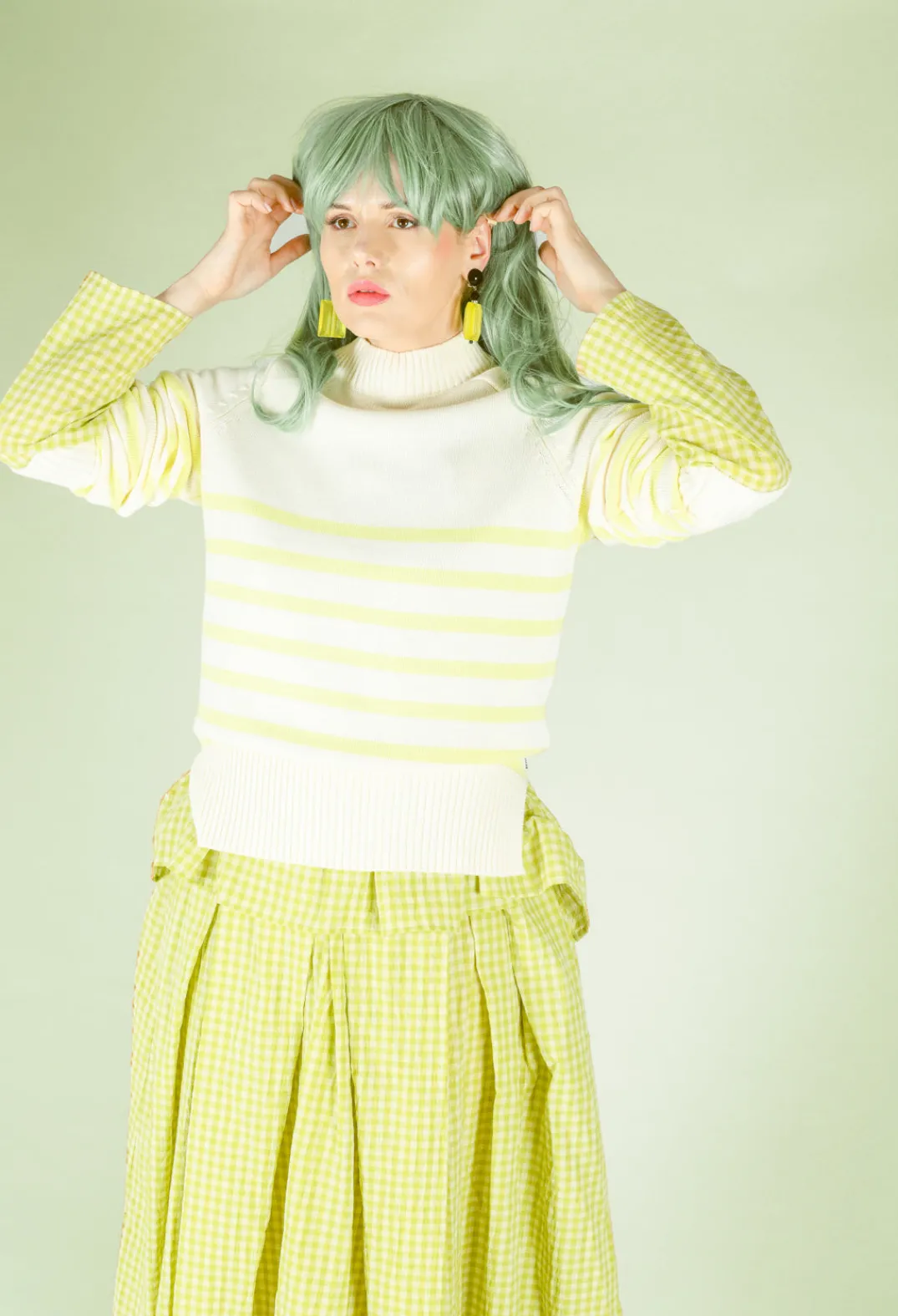 Ecoalf Jumpers^Moliealf Knit in Soft Lime